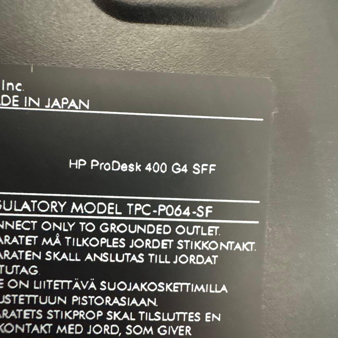 Windowsデスクトップ HP ProDesk Deskpro 400 G4 Windows11