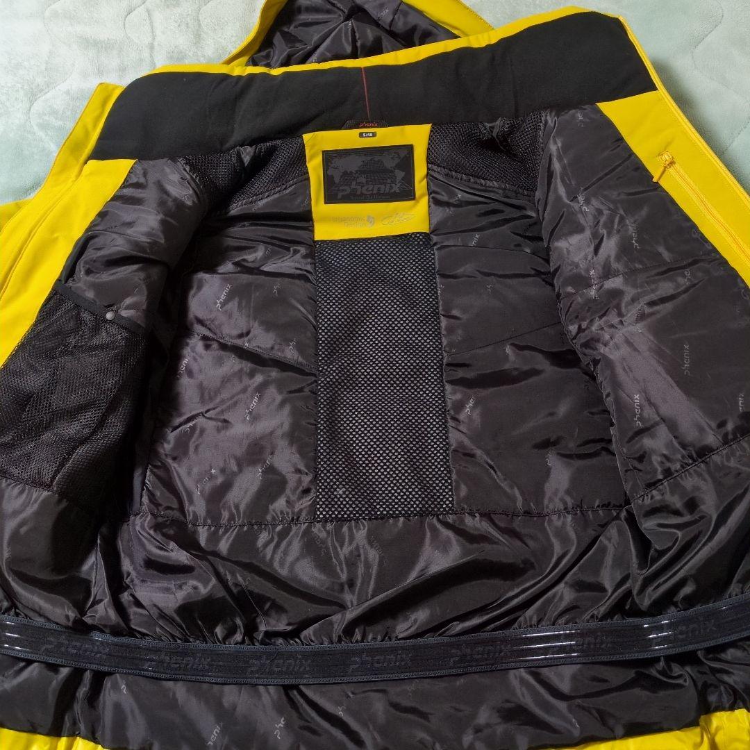 Phenix イエロー ダウンジャケット スキーウェア