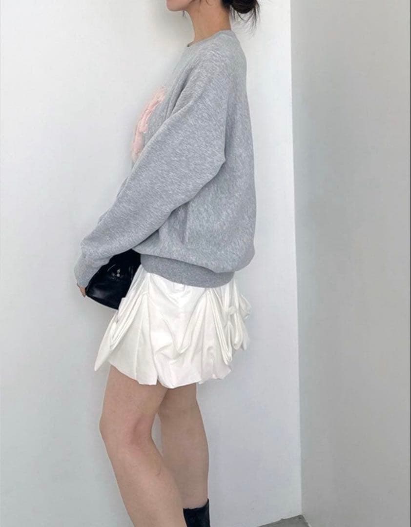 SNIDEL【WEB限定/ボアコレクション】ロゴモチーフスウェット未使用タグ付き