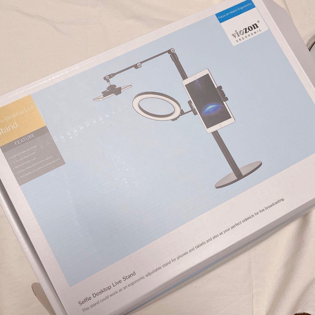 グースネックメタルスタンドマウントホルダー タブレット YouTube撮影