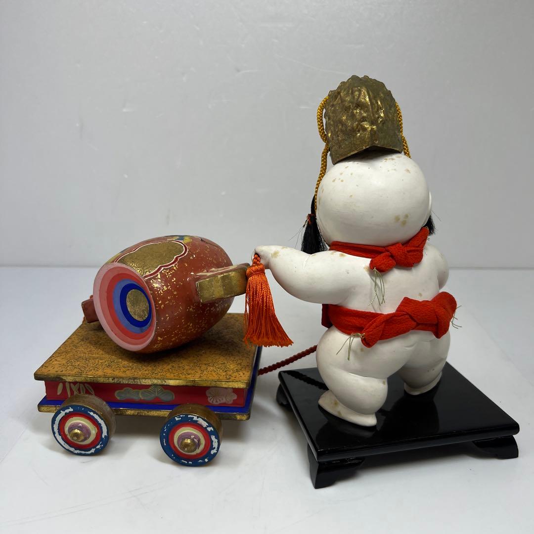 平安まるや平蔵　御所人形槌車引　共箱　東Y7-0603⑥タニチ