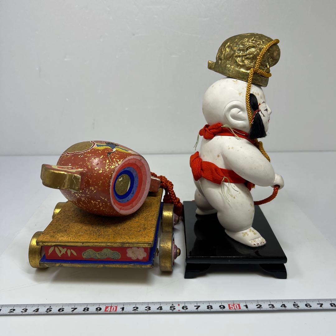 平安まるや平蔵　御所人形槌車引　共箱　東Y7-0603⑥タニチ