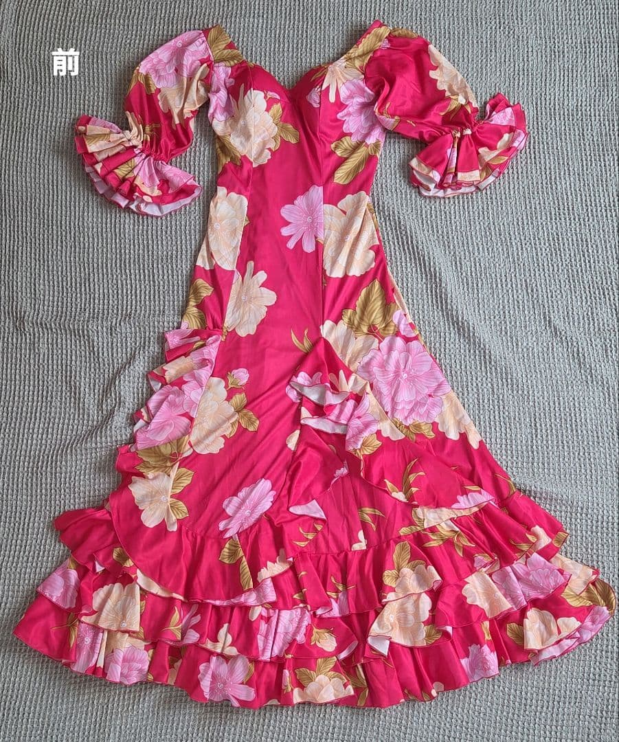 フラメンコ衣装 花柄ドレス