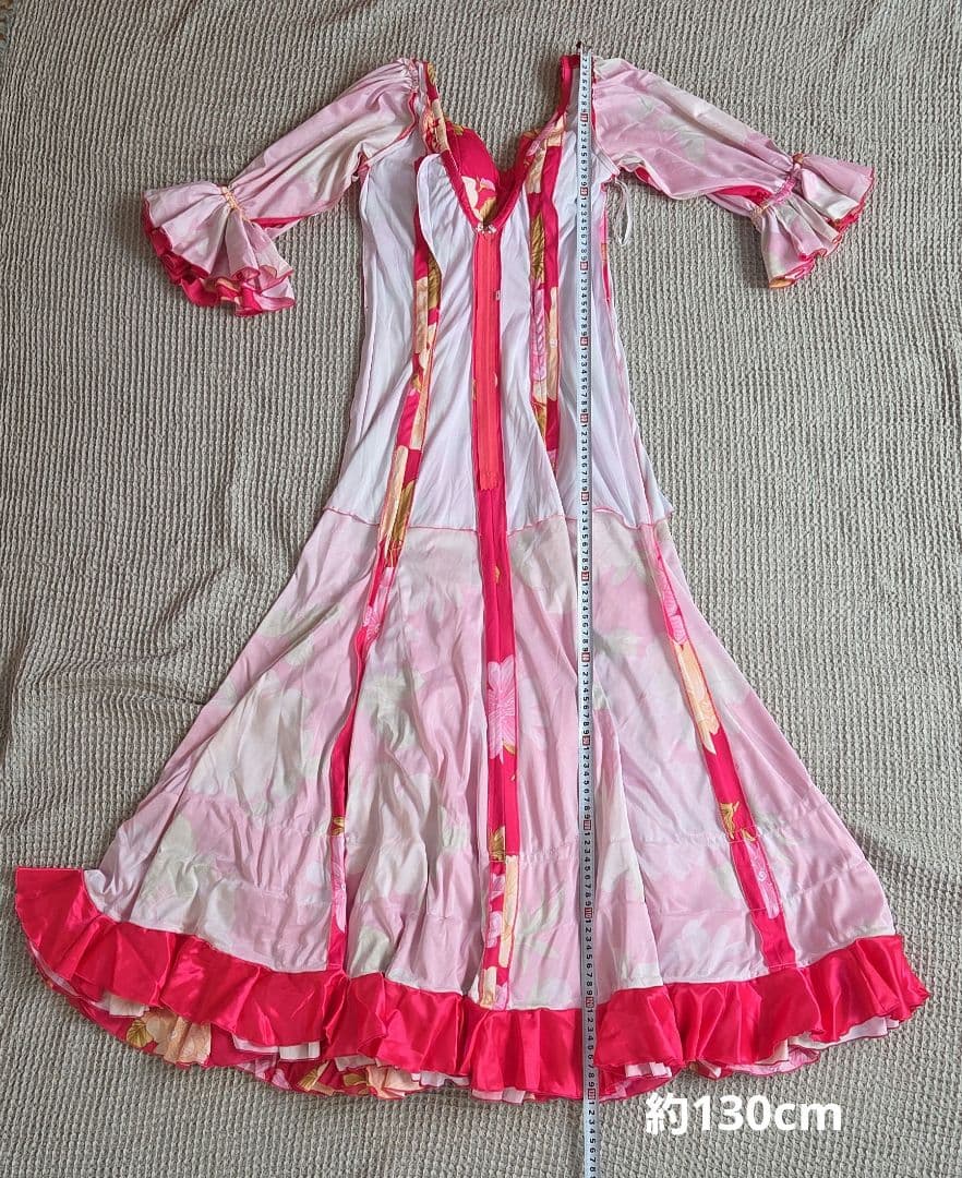 フラメンコ衣装 花柄ドレス