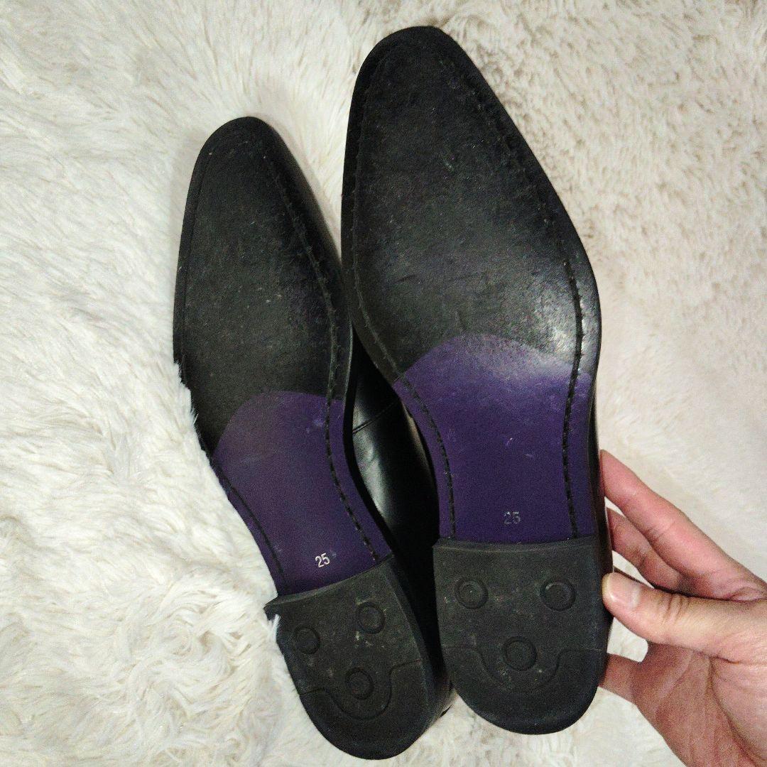 【美品】REGALリーガル　プレーントウ　冠婚葬祭　25