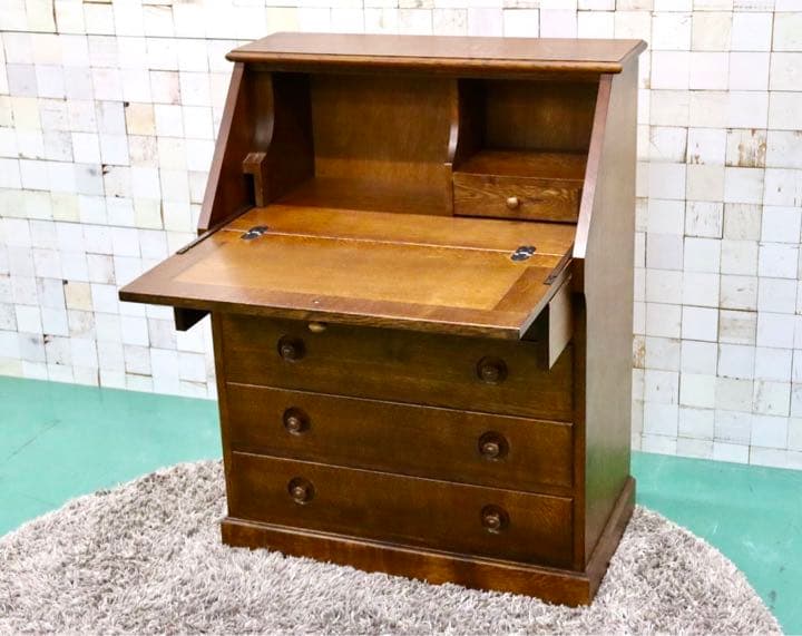 GMFH194○えぞ民芸家具 / 蝦夷民芸家具 クレア ライティングビューロー