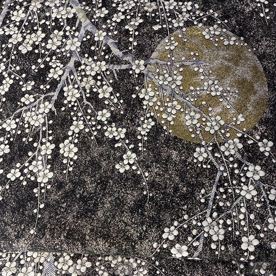 未使用　正絹西陣織大光謹製美しいキモノ掲載若冲梅花豪華袋帯