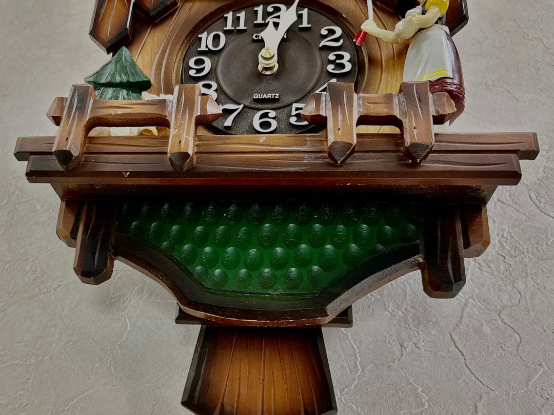 CITIZEN カッコーチロリアン　鳩時計　ふいご式クオーツ　彩色仕上　完動品