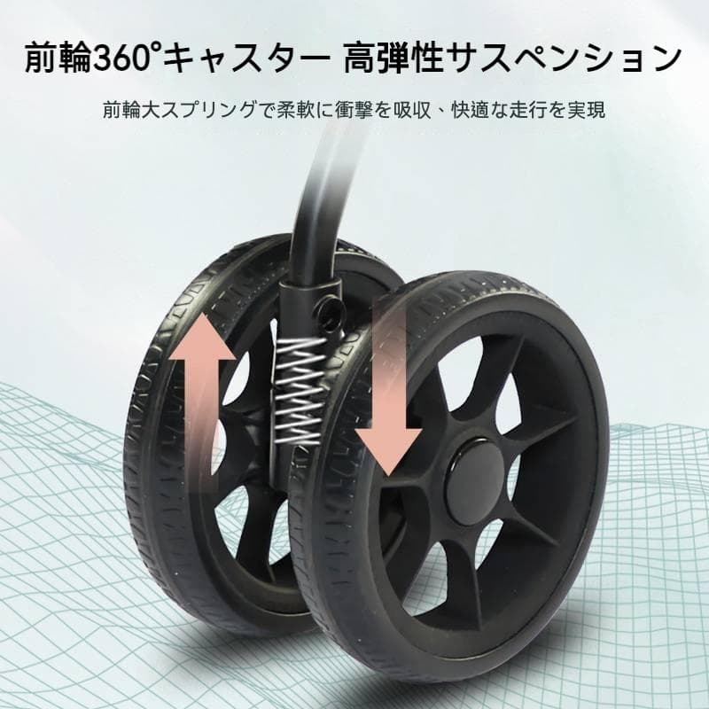 分離式キャリー付き折りたたみペットカート