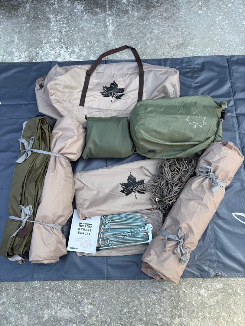 美品　ロゴス(LOGOS) Tradcanvas Tepee&タープ350-BJ