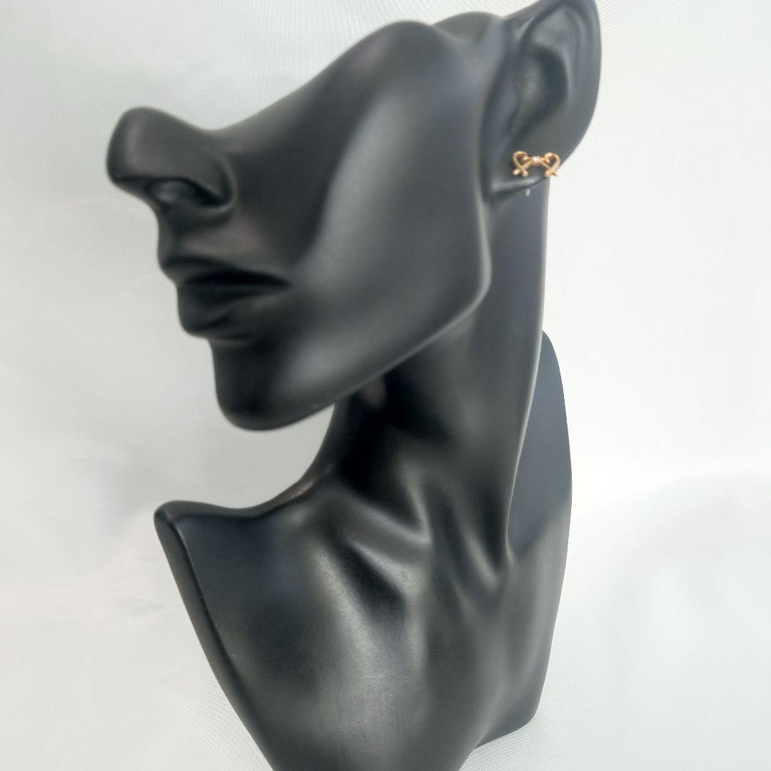 【美品】 ティファニー ダブル ラビングハート ピアス 片耳用 5620