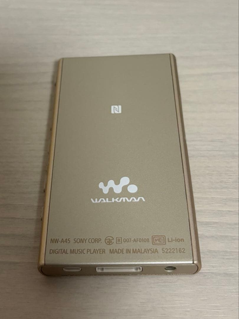 SONY ソニーウォークマンNW-A45 ペールゴールド (N) 16㎇