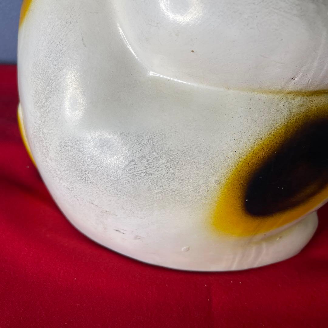 【　年代物　】特大　招き猫　左手招き　左手「人」「お客」を招く 縁起物 昭和