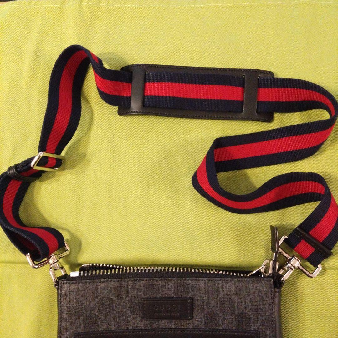 GUCCI グッチダークグレー ショルダーバッグ