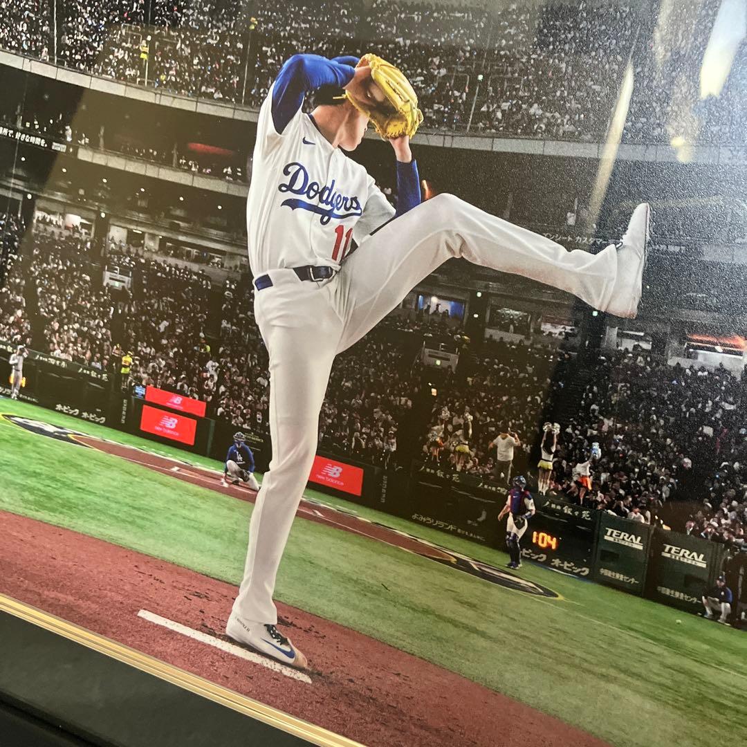 佐々木朗希 直筆サイン FANATICS 約40cm✖️50cm(特大フォト)