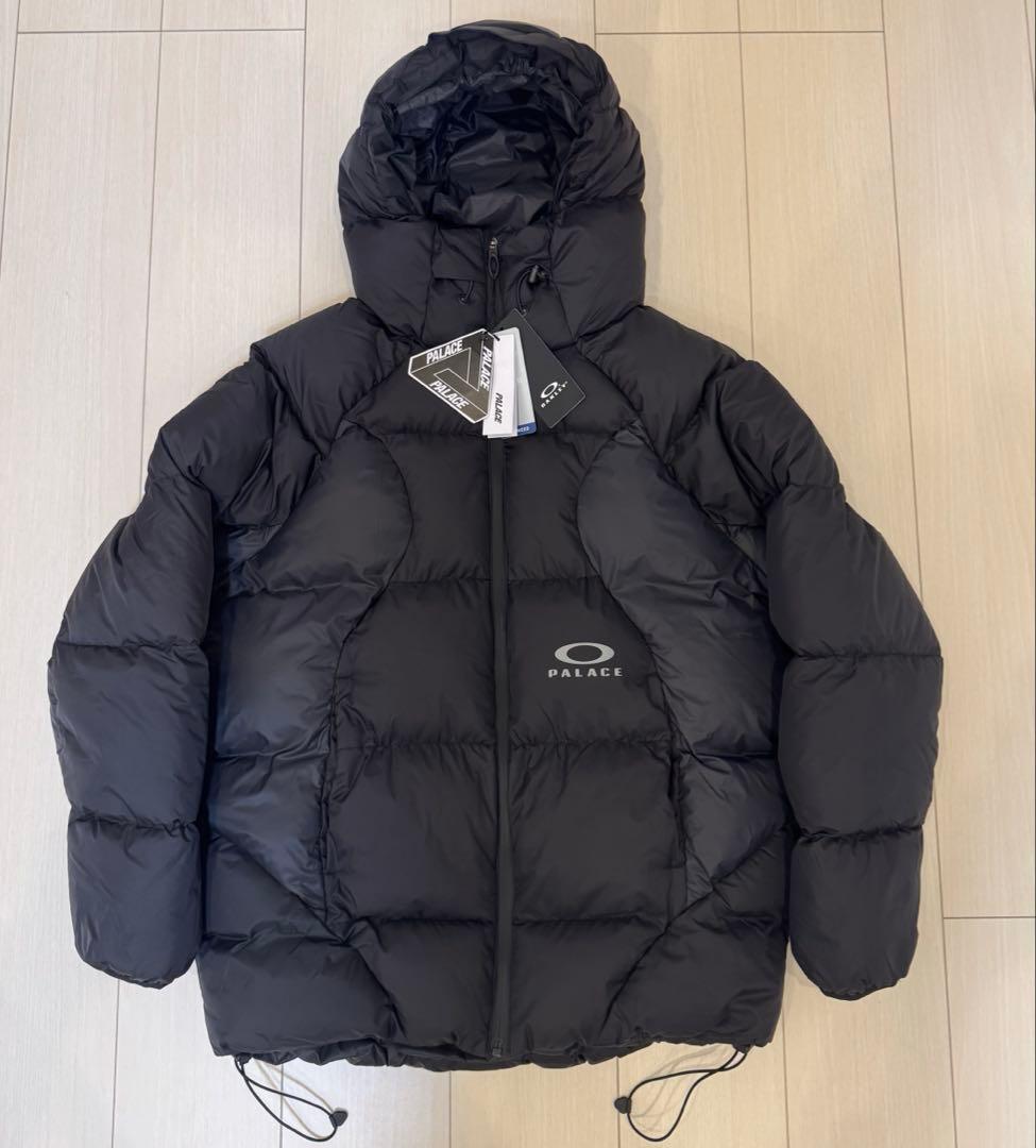 PALACE × OAKLEY Puffa black ダウンジャケット　S