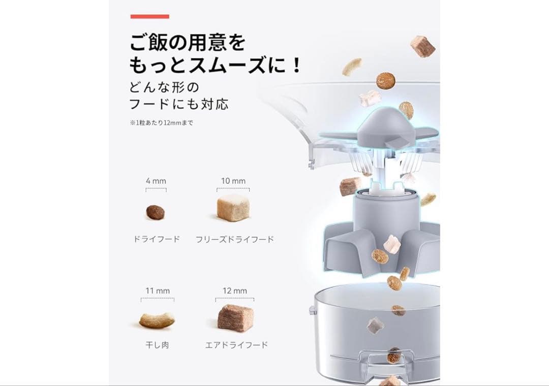 512171 runpet 自動給餌器 4L スマートペットフィーダー