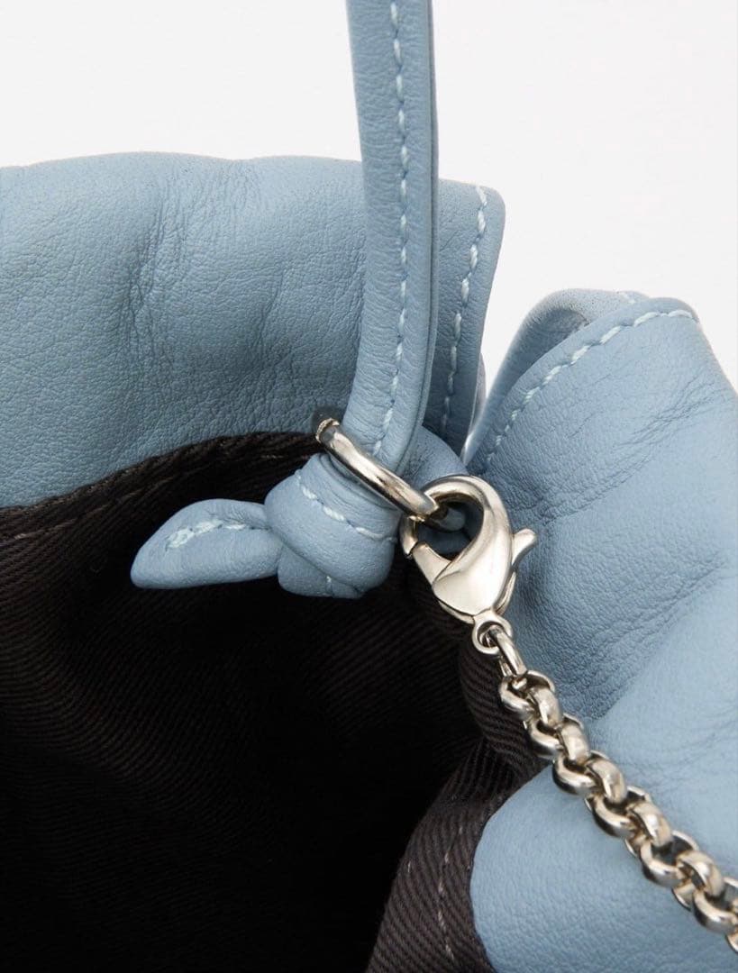 russet レザー巾着4WAY ミニショルダーバッグ