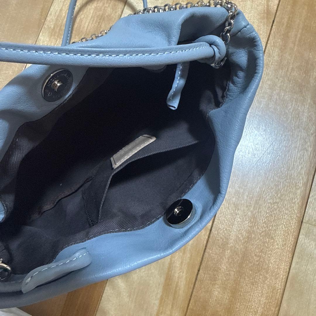 russet レザー巾着4WAY ミニショルダーバッグ