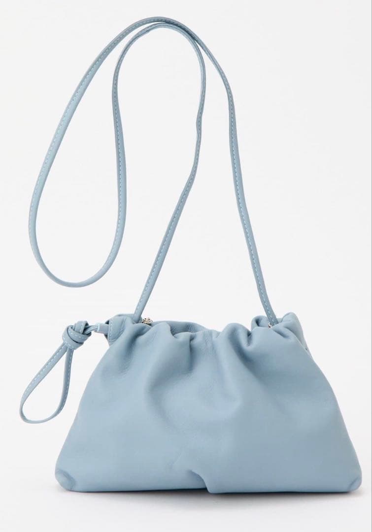 russet レザー巾着4WAY ミニショルダーバッグ