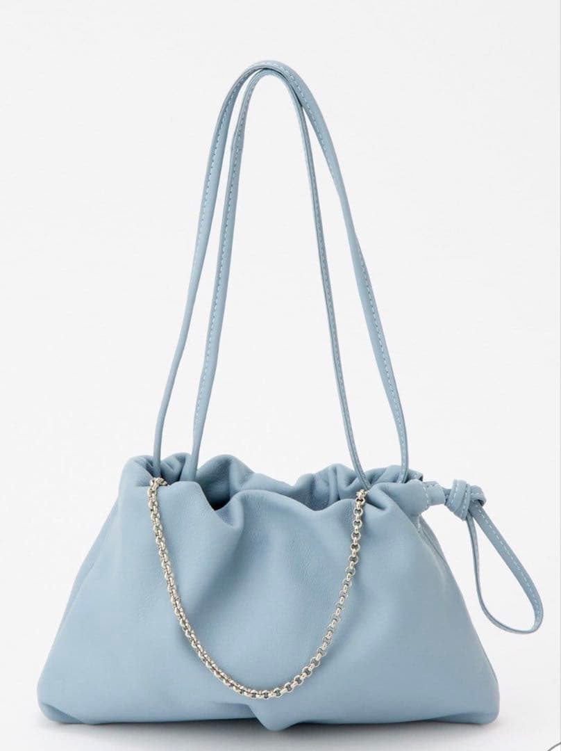 russet レザー巾着4WAY ミニショルダーバッグ