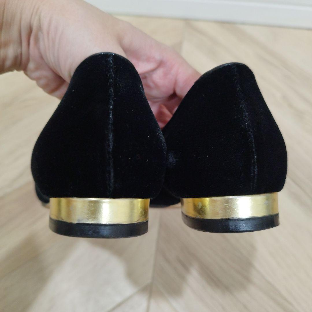 シャーロット オリンピア ベロア キティフラット シューズ 猫 イタリア製