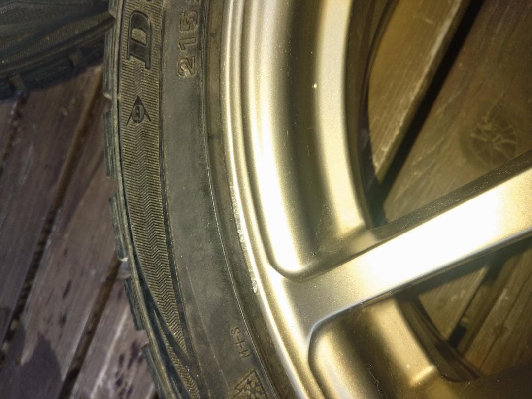 NSC direzza pcd100 5穴 7j タイヤ付き 215/45/17