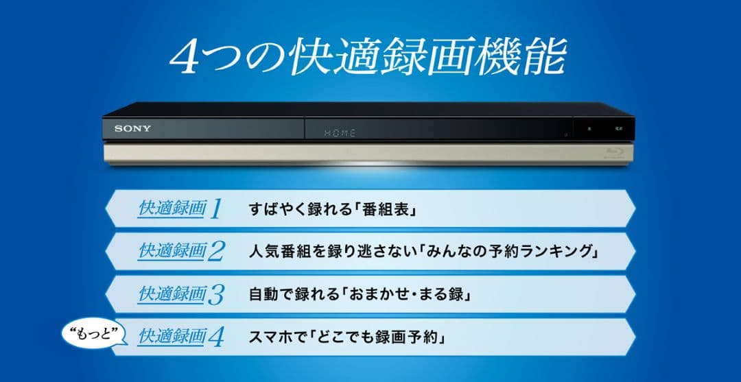 SONY ブルーレイレコーダー　BDZ-ZW1500 1TB