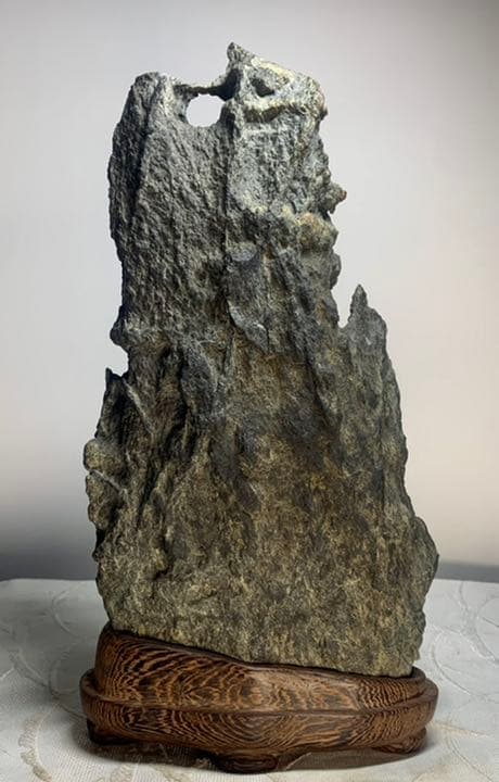 佐治川石 ウブ 桐箱付  『清風明月』  横15×高29.5(cm)