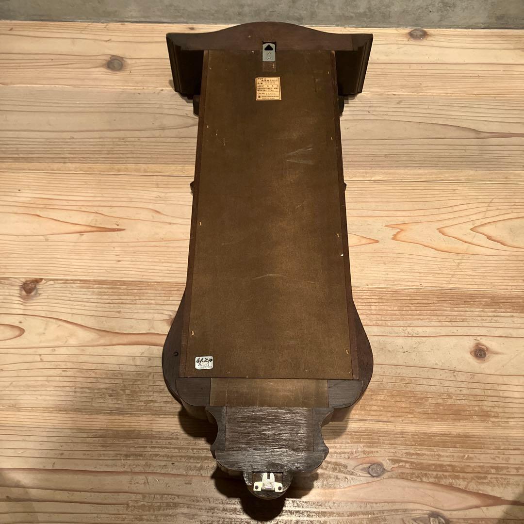 振り子時計 5390 壁掛け ゼンマイ式 高性能クロック 愛知時計