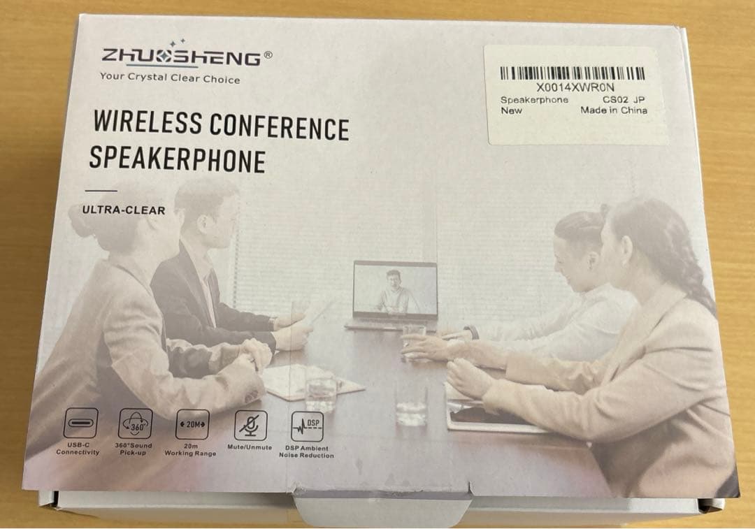 ZHUOSHENG会議用マイクスピーカー全指向性集音マイクラベリアマイク10本付