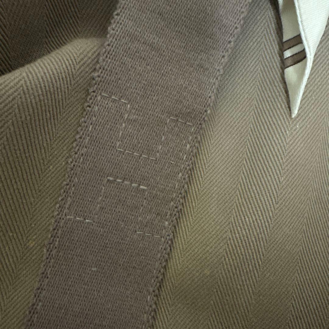 HERMES ヴァルパライソMM ブラウン スエード ハンドバッグ