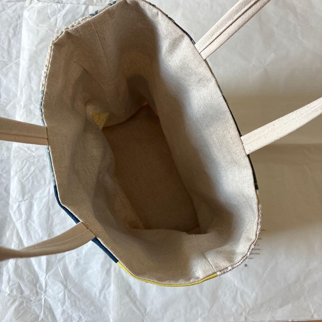 ミナペルホネン 生地使用　ballade パッチワークお散歩トートバッグ