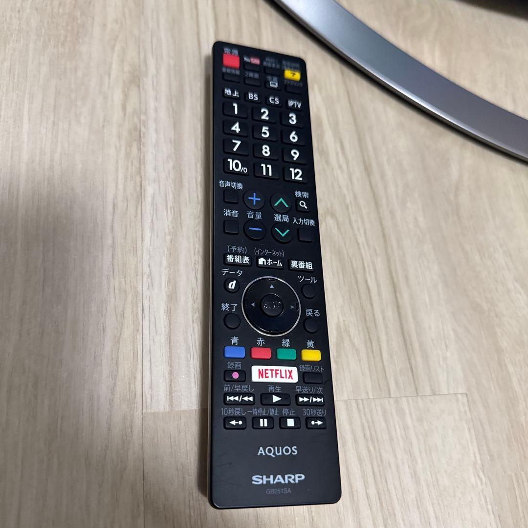 SHARP AQUOS 50V型テレビ NETFLIX YOUTUBE