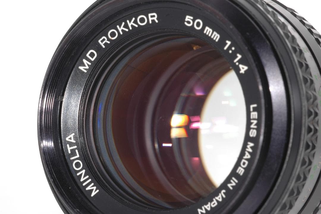 極美品☆保証 Minolta MD Rokkor 50mm F1.4 レンズ