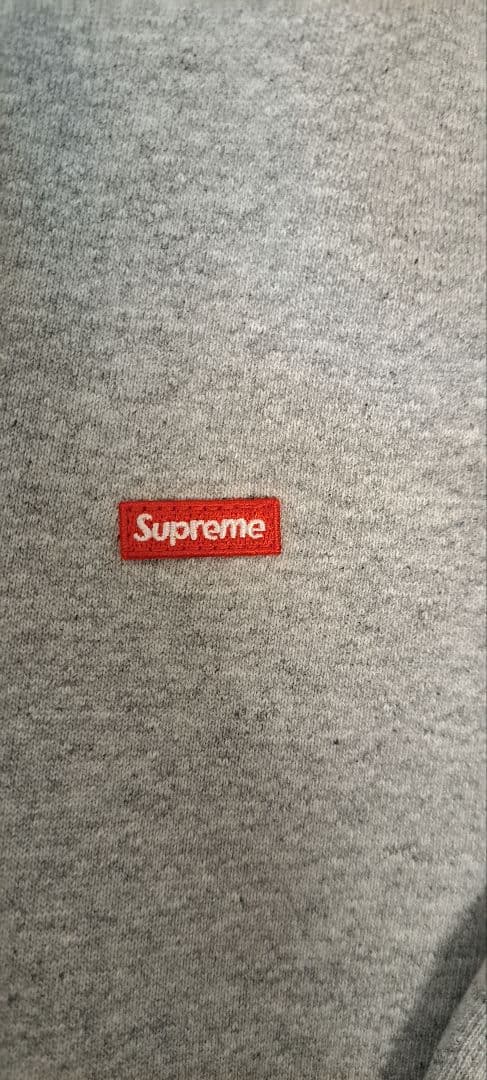 Supreme グレー ジップアップ パーカー Lサイズ
