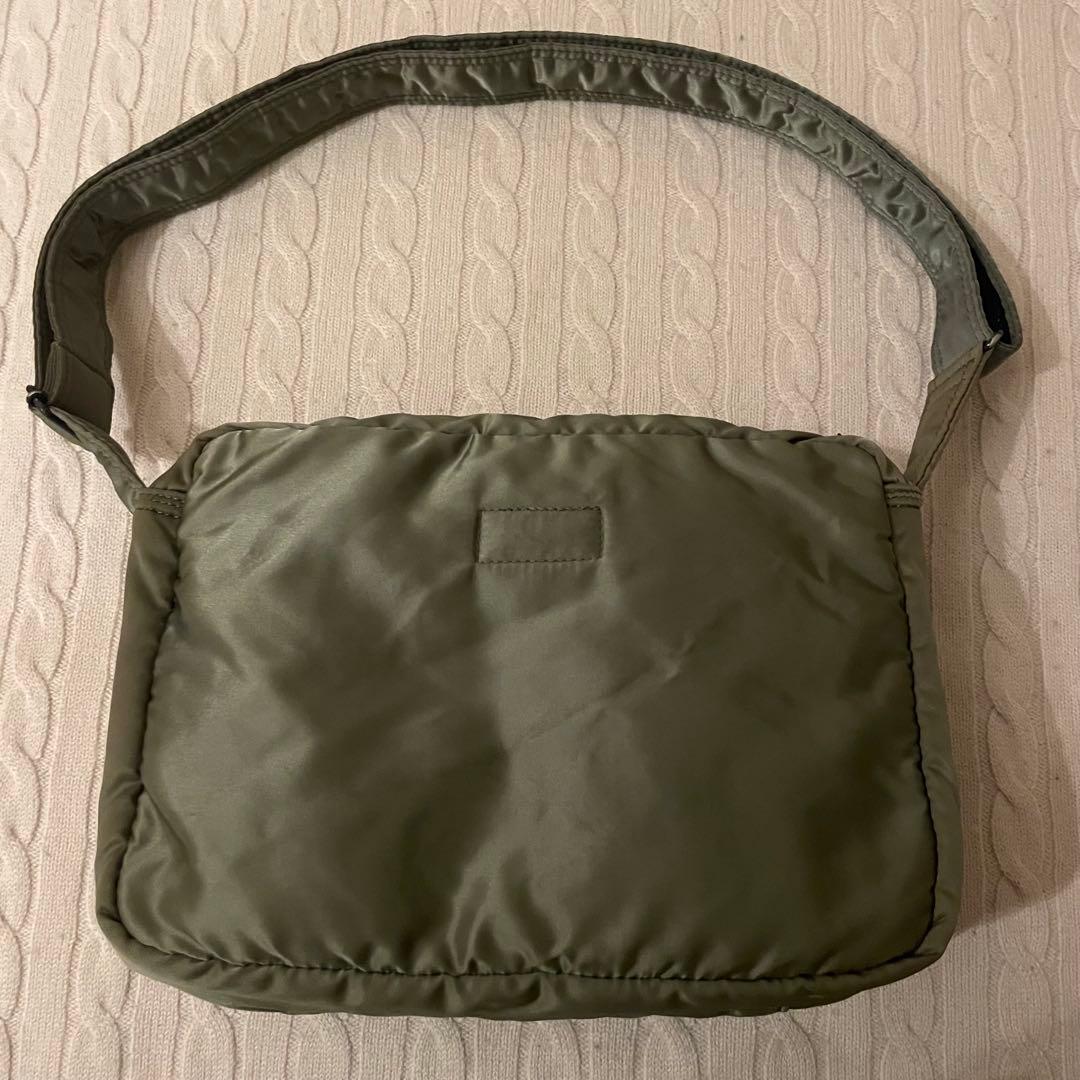 【美品✨】PORTER ポーター タンカー 2層 ショルダーバッグ カーキ