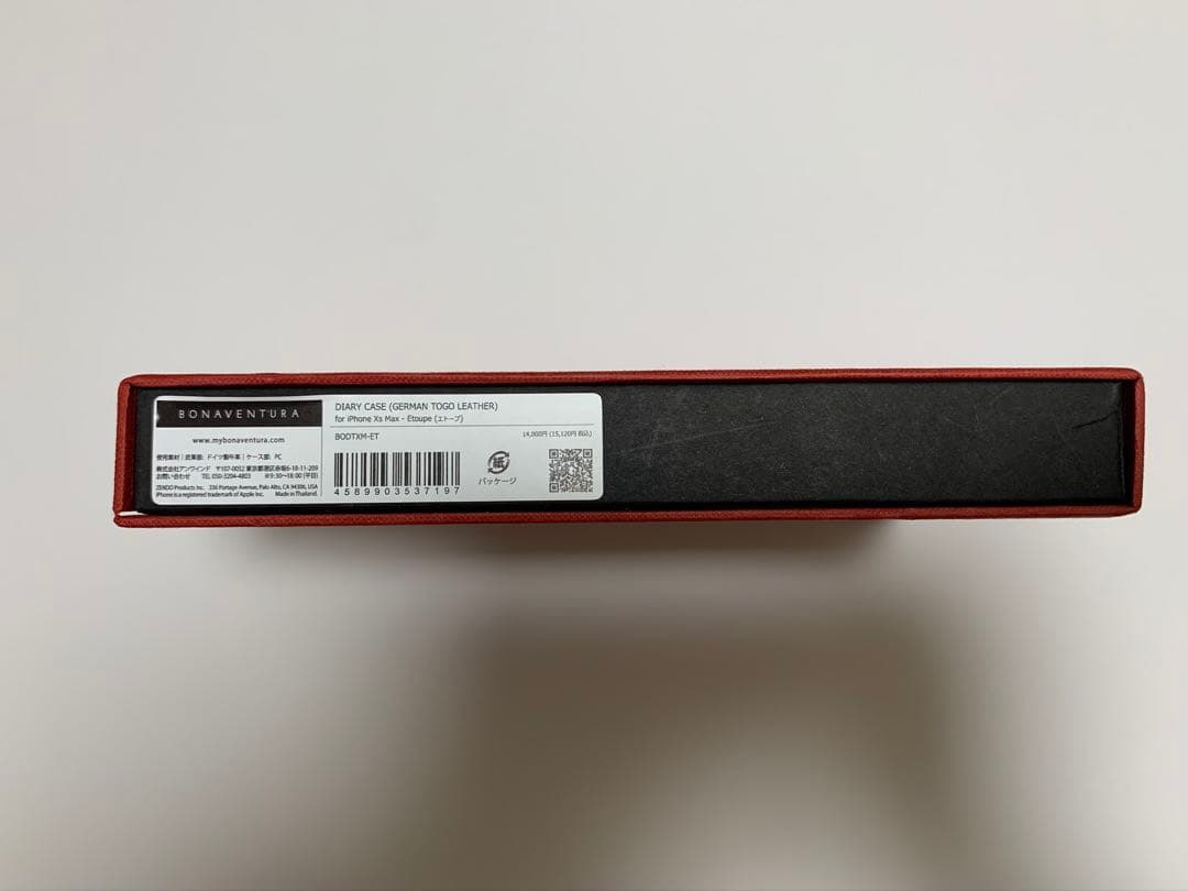 ボナベンチュラ iPhone XS Max 手帳型ケース エトゥープ 新品未使用