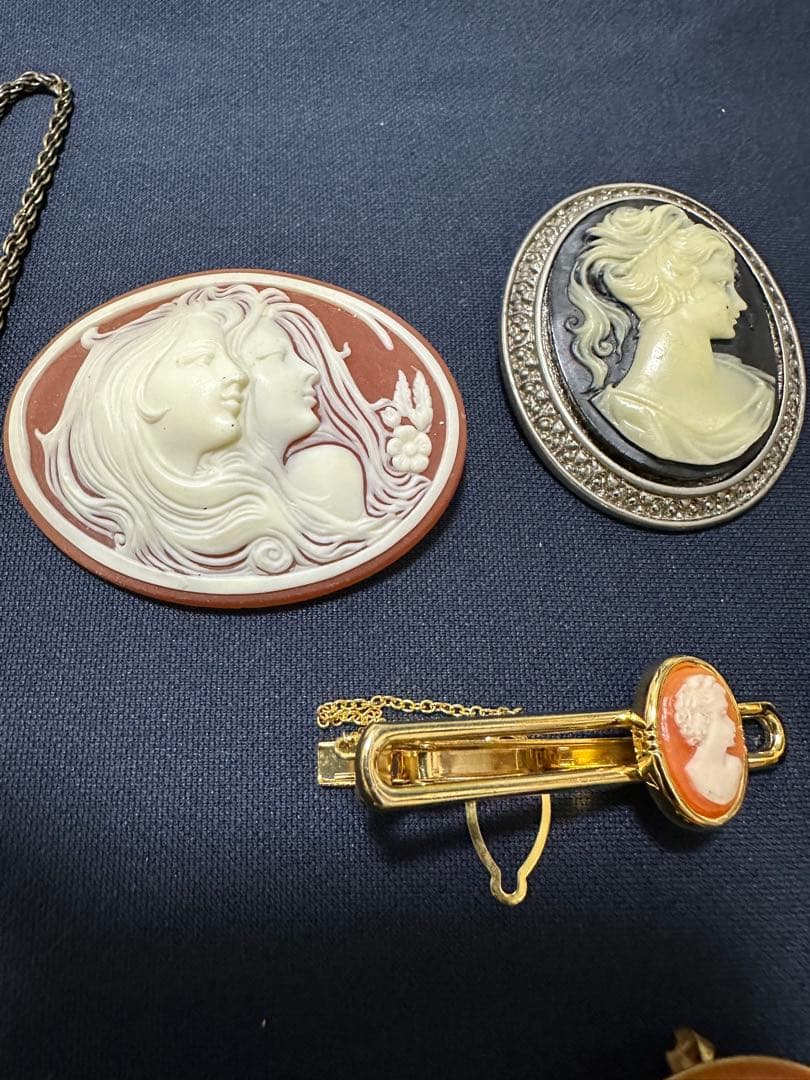 【まとめ売り】カメオ CAMEO ヴィンテージ・ネックレス・ペンダント・ブローチ