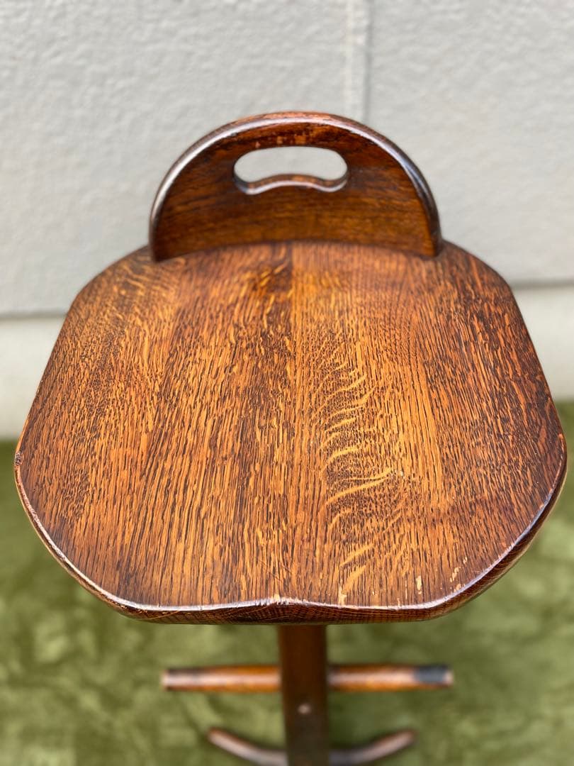 オランダ　カウンターチェア　オーク無垢材