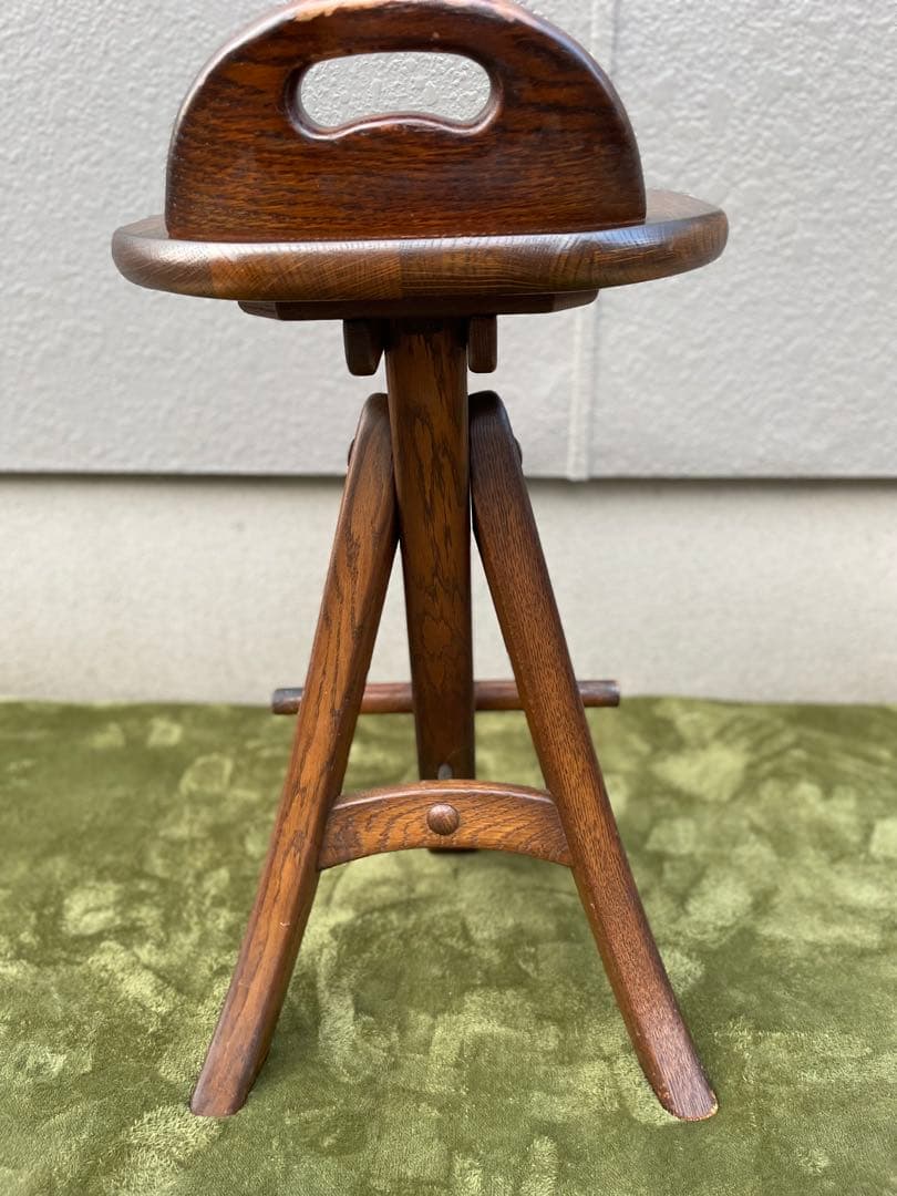 オランダ　カウンターチェア　オーク無垢材