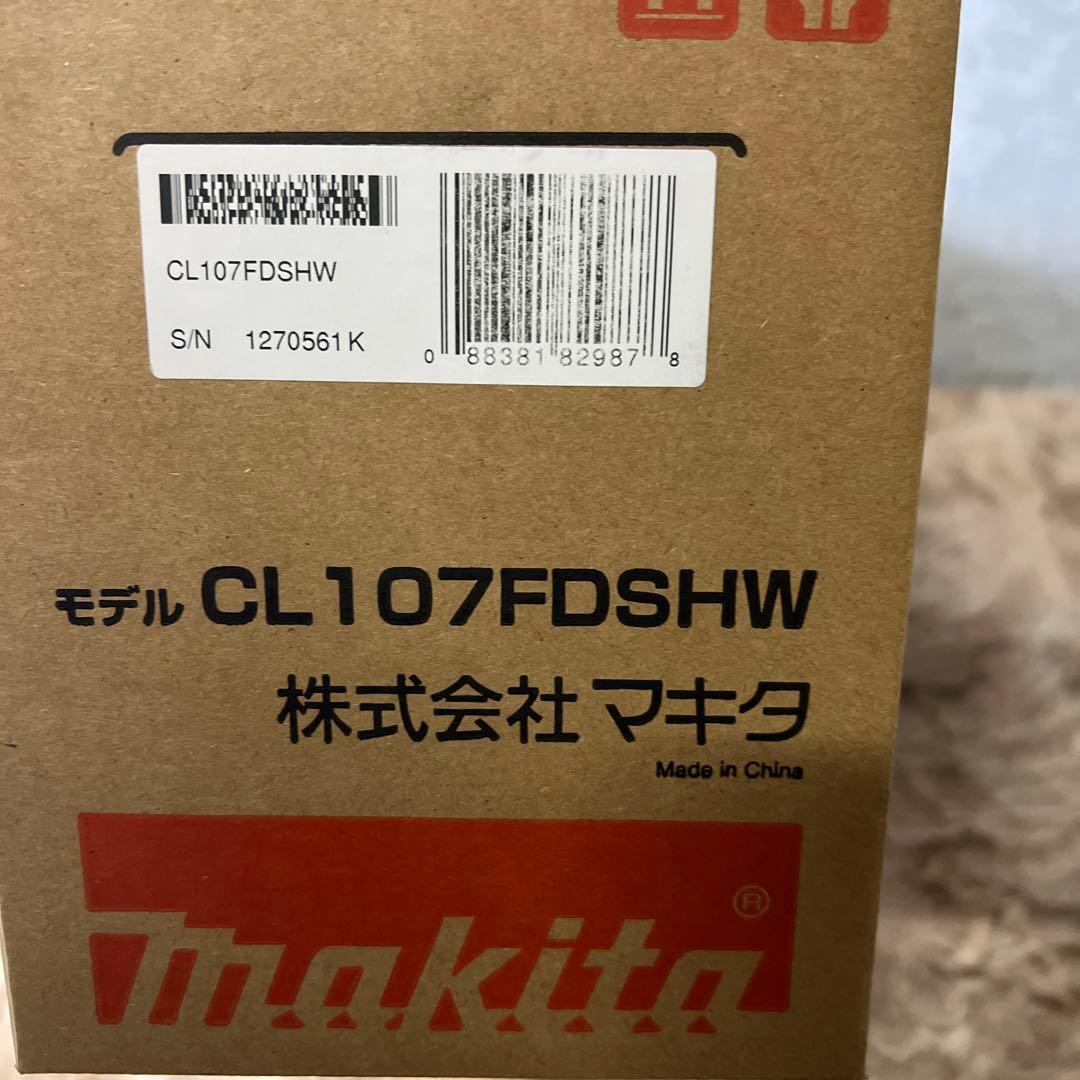 マキタ コードレス掃除機CL107 紙パック式 CL107FDSHW