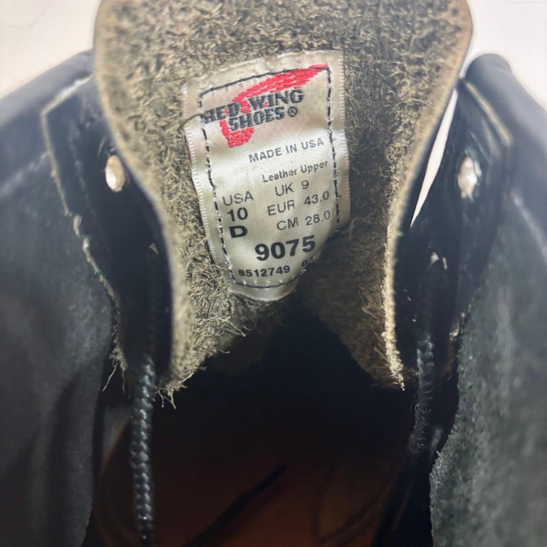 【極美品】レッドウィング 9075 アイリッシュセッター 黒 US10D 28