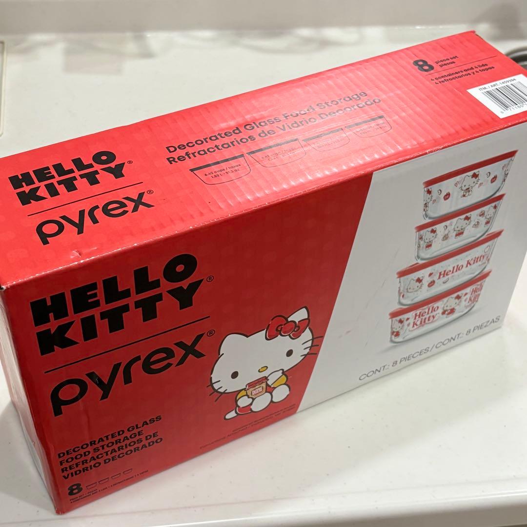 Hello Kitty 食品保存容器 セット　ハローキティ　パイレックス