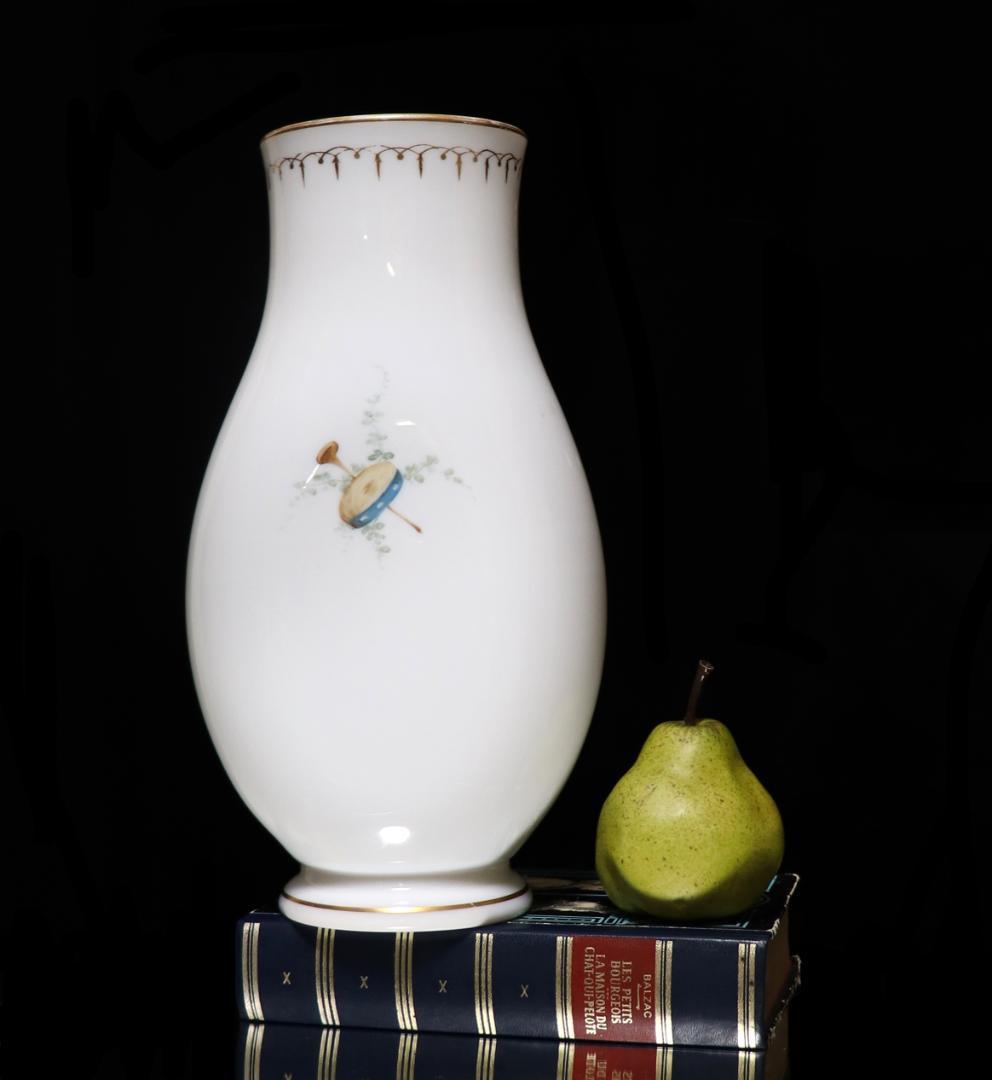 オールドバカラ 美術館級 至高の特大花瓶 オパーリンクリスタル製手彩色天使図飾壷