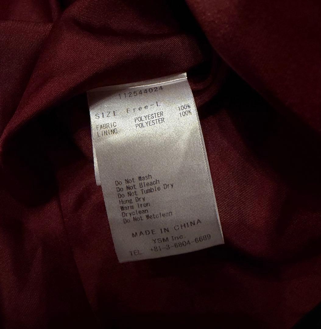 ダーリッチ　ボックスプリーツツイードミニワンピース　F-L ボルドー