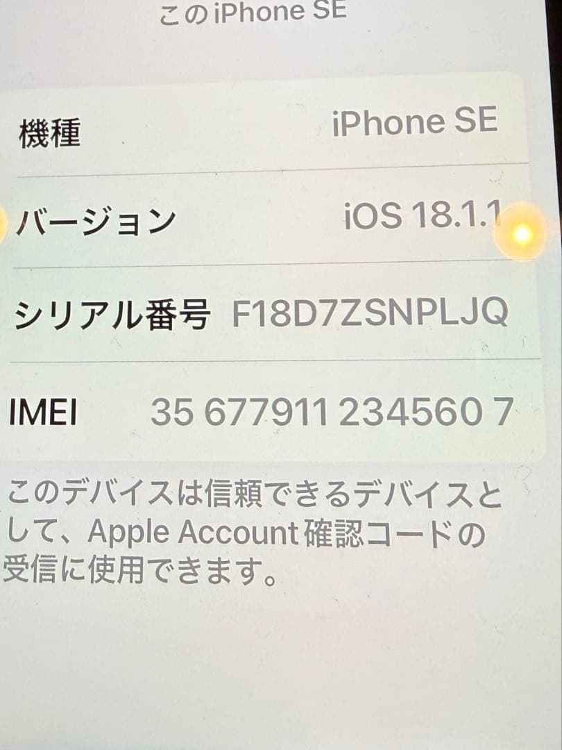 Apple iPhone SE (第2世代) 本体