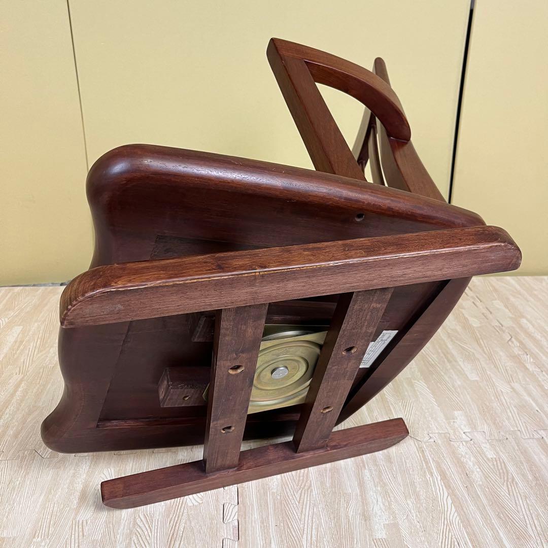 超希少　☆程度良好☆　大塚　ヴァン　回転式　ローチェア　天然木　ブラウン