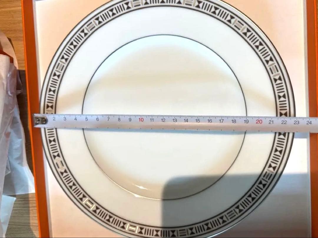 【希少】エルメス HERMES エーゲソレイユ お皿 サン・ルナのペアセット