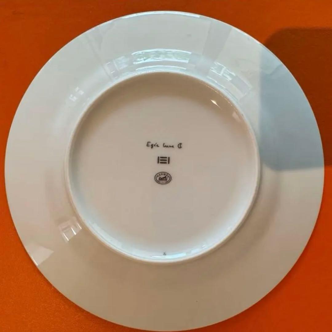 【希少】エルメス HERMES エーゲソレイユ お皿 サン・ルナのペアセット
